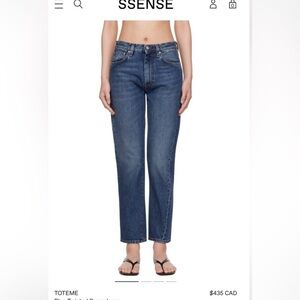 TOTEME Twisted Seam Denim